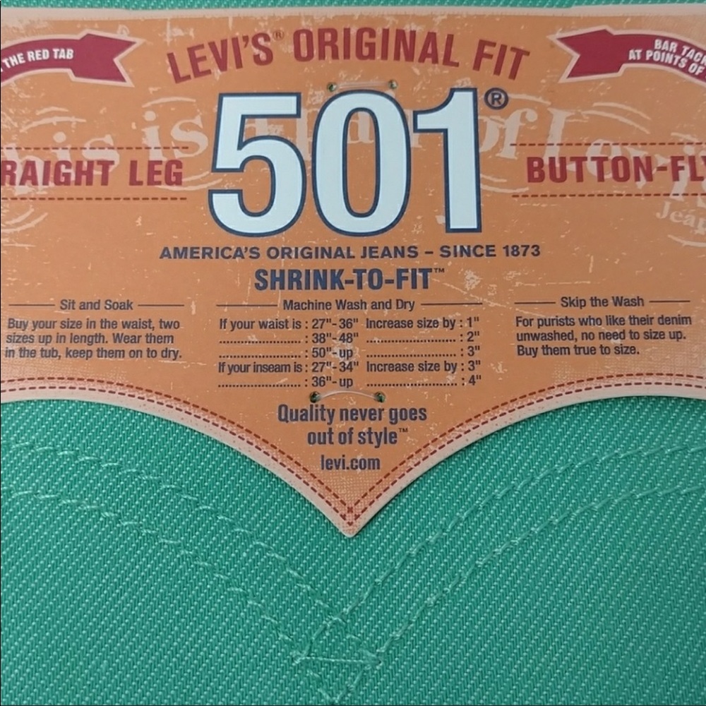 COPY - Men’s Levi’s 501 Button-fly Shrink-To-Fit $30
